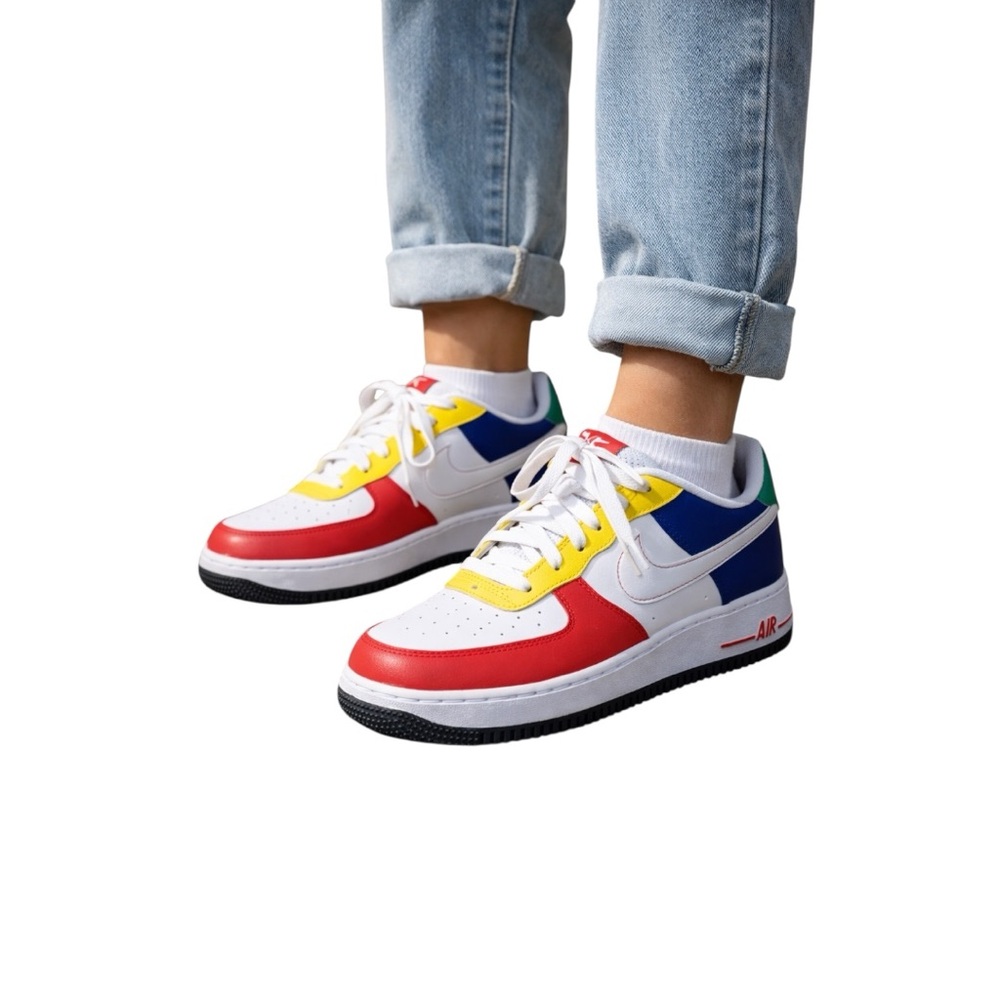 Nike Air Force 1 Low '07 LV8 "Rubik's Cube" (Women’s 7.5 Youth 6) gradeschool
